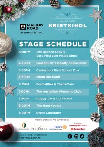 Maling Road Christmas Festival Kristkindl Stage Schedule